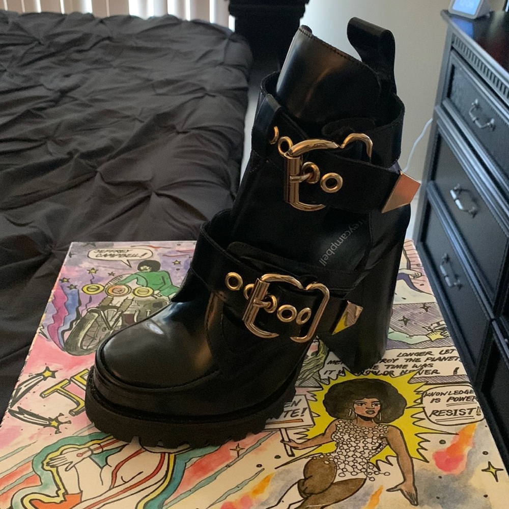 Jeffrey Campbell Craven Black Box Boot